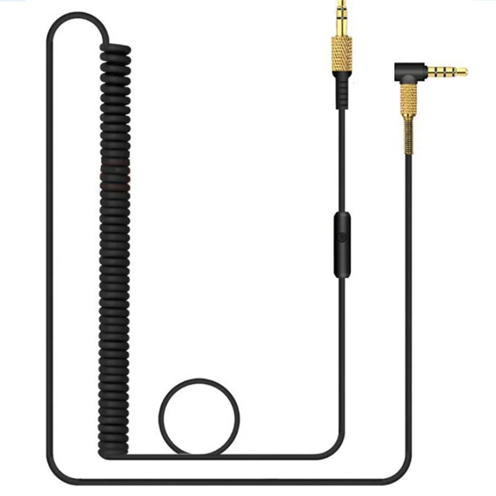 1 części wymienne do komputera 3.5mm wtyk Audio 2.0M inline wyciszający kabel sprężynowy/tkany przewód do kabel słuchawek Astro A10 A40 TR Mix Amp