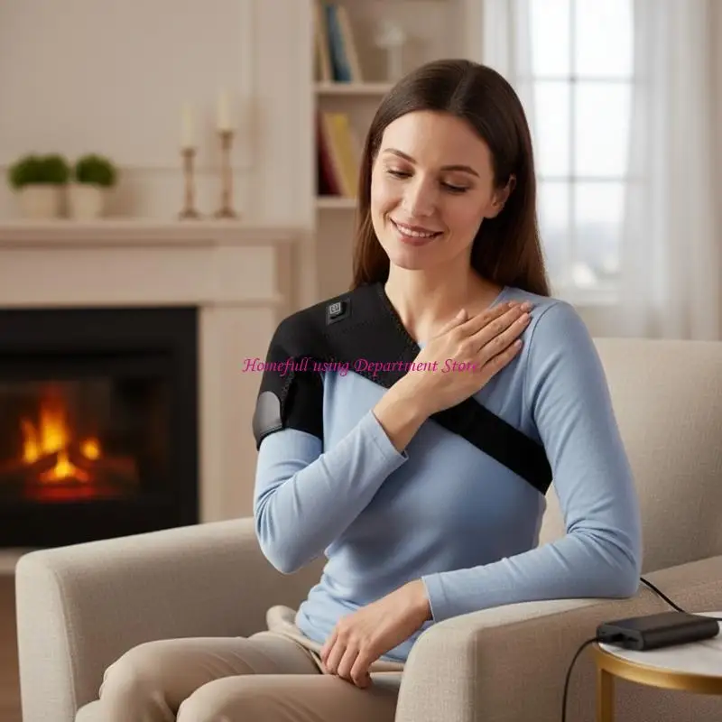 Fast Heating Shoulder Brace For Cold Weather Soft Breathable Fabric Shoulder Pad