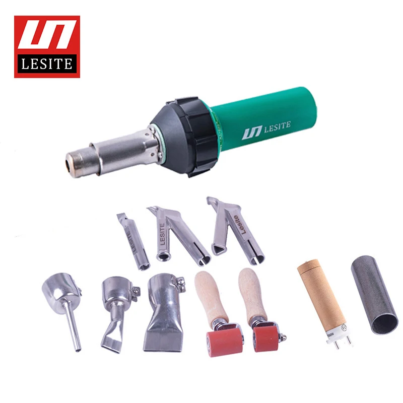 

Plastic Welding Gun Hot Air Blower PVC Banner Welder Hot Air Gun for Car Bumper LESITE1600W