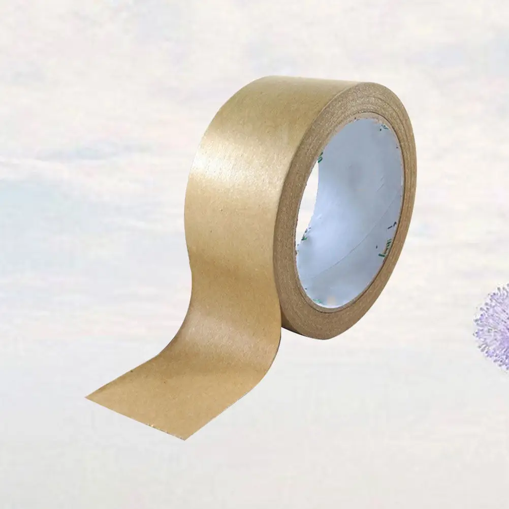 2 Rolls 45Mm Kraft Paper Tape Self-Adhesive Decorative Craft Tape for Gift Wrapping DIY Stationery Photo Frames Books Keyboards