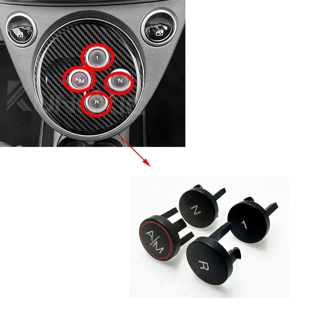 

Fit For Fiat 500 Abarth 595 695 2012-2023 Interior Accessory Gear Shift Button 7355240540