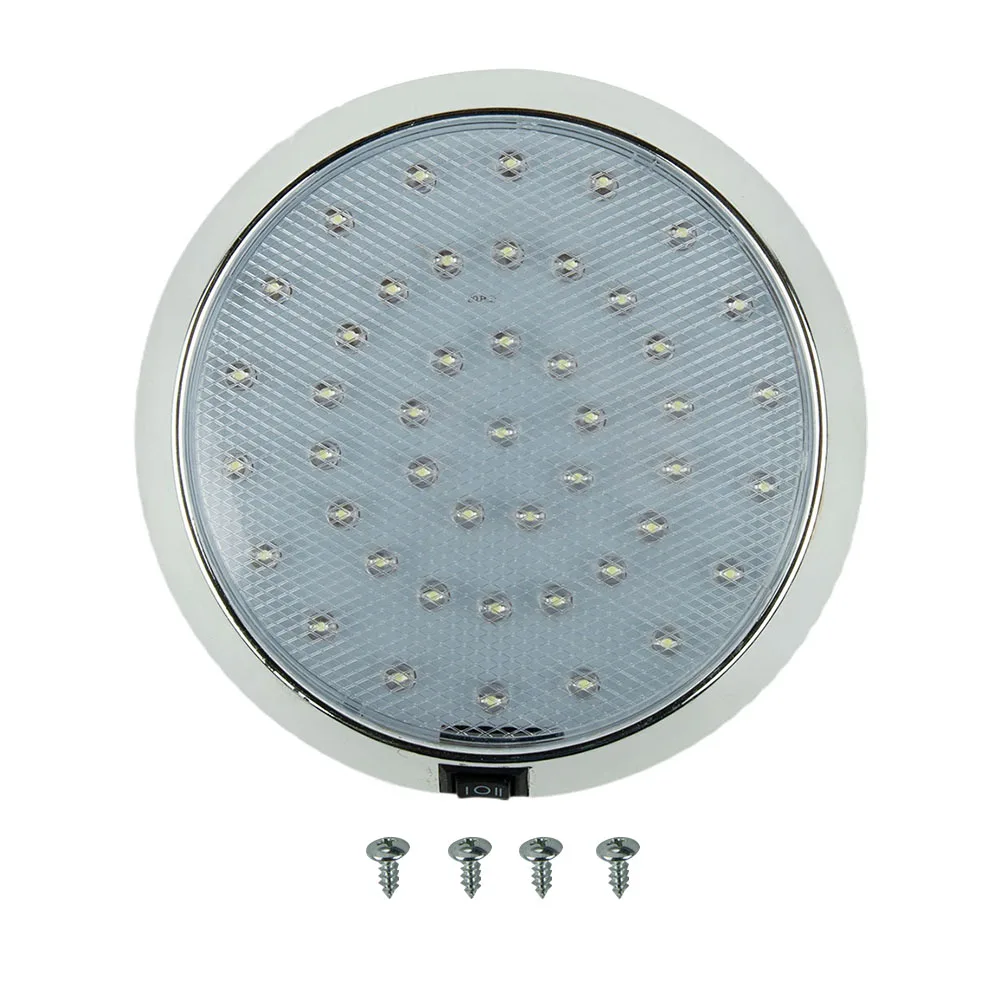 46 LED Ceiling Cabin Light 12V LED Roof Ceiling Interior Lights Camper Van Boat Caravan Motorhome Light White