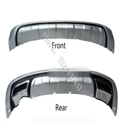ABS Chrome Front+Rear bumper cover trim plastic  Bumper bars front and rear bumper for 2011-2017 Kia Sportager