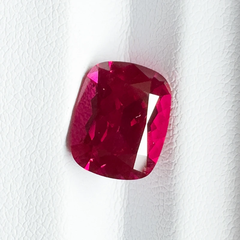 Lab Grown Ruby Rectangular Cushion Cut Pigeon Blood Red Top Quality Gemstone For Jewelry Making with AGL Certificate