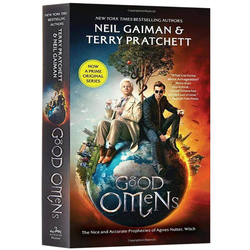 Good Omens Neil Gaiman Terry Patchett, Bestselling books in english, Film on novel based 9780062836977