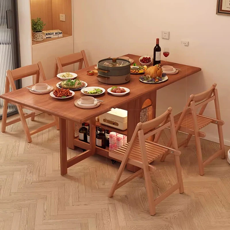 

Modern Simple Dining Table Luxury Style Decoration Folding Tables Minimalist European Mesas Pegables Portatil Kitchen Furniture