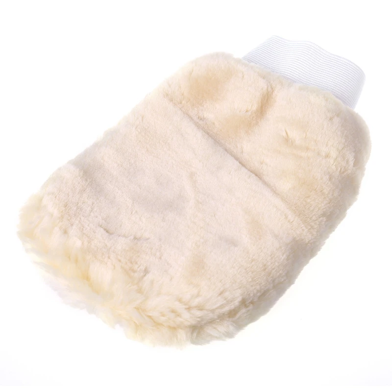 High Quality Synthetic Lambswool Polish Wash Mitt Soft Sheepskin Car Clean Glove