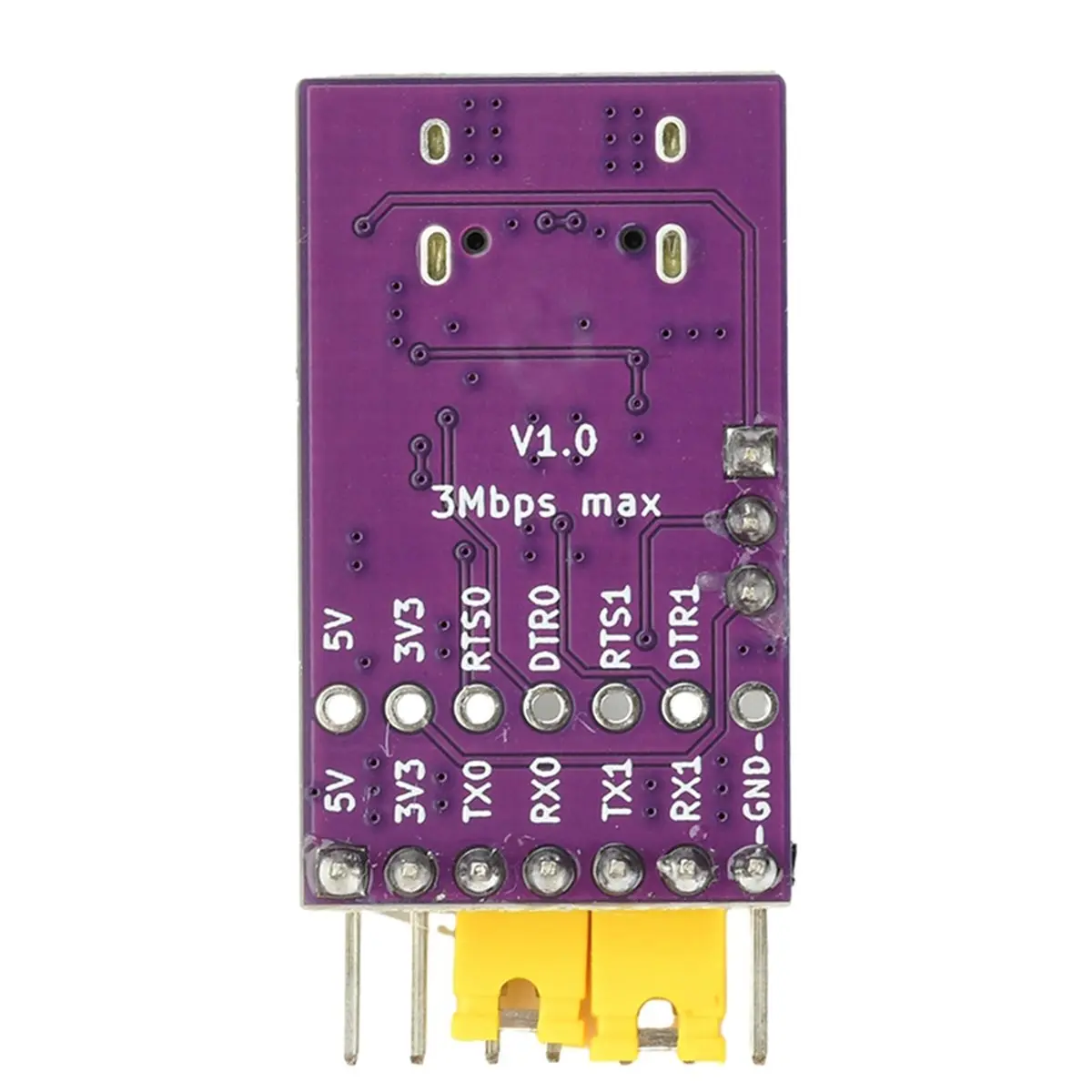 AA19 USB to Multiple TTL Serial Port Module 2 Channel High-Speed Communication Converter CH342 Chip USB to UART Adapter Board
