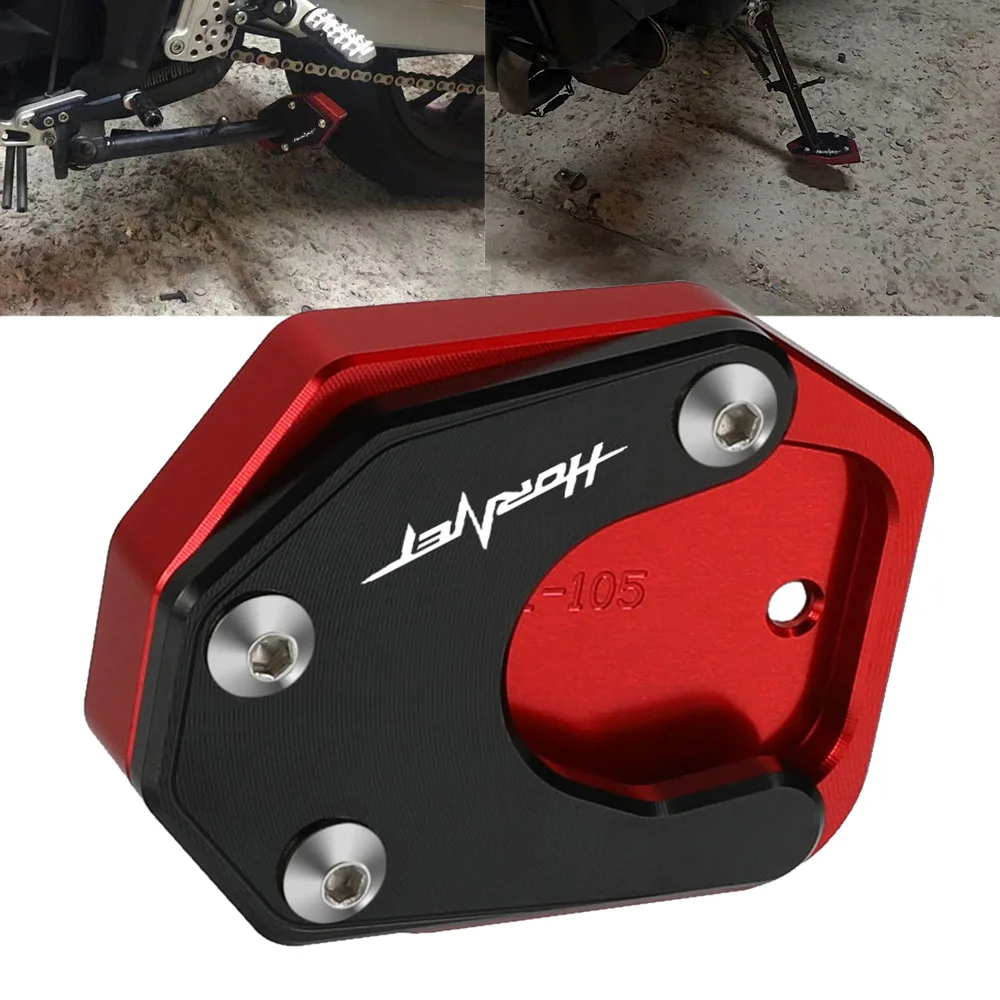 For HONDA TRANSALP 600 650 700 XLV 600 650 700 TRANSAL Motorcycle CNC Kickstand Foot Side Stand Extension Pad Support Plate