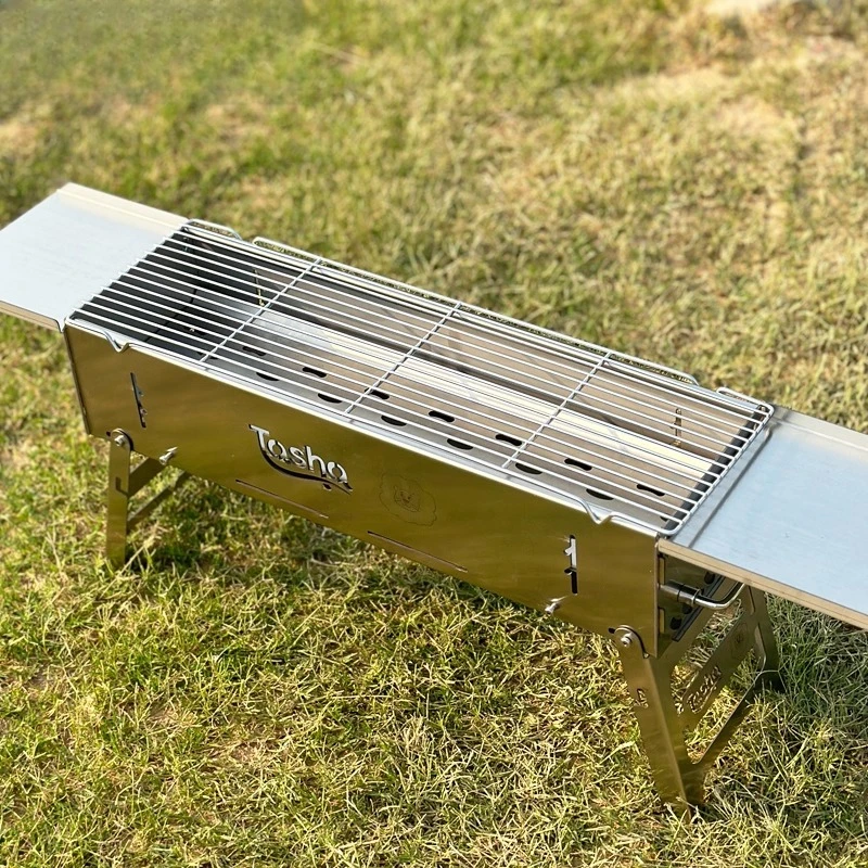 Parrilla de barbacoa para acampar en el hogar, brasero de carne, parrilla de barbacoa Simple para exteriores, muebles modernos de acero inoxidable, Печь MHSKL