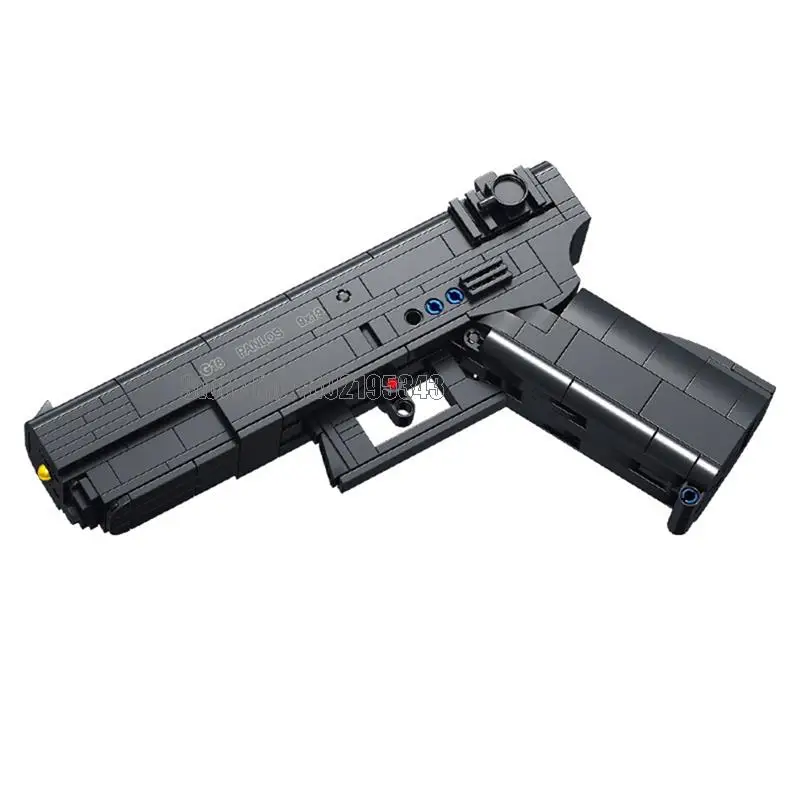 670010 336pcs Military Weapon Gun G18 Pistol With Bullet Army Boy Building Blocks Toy Brick