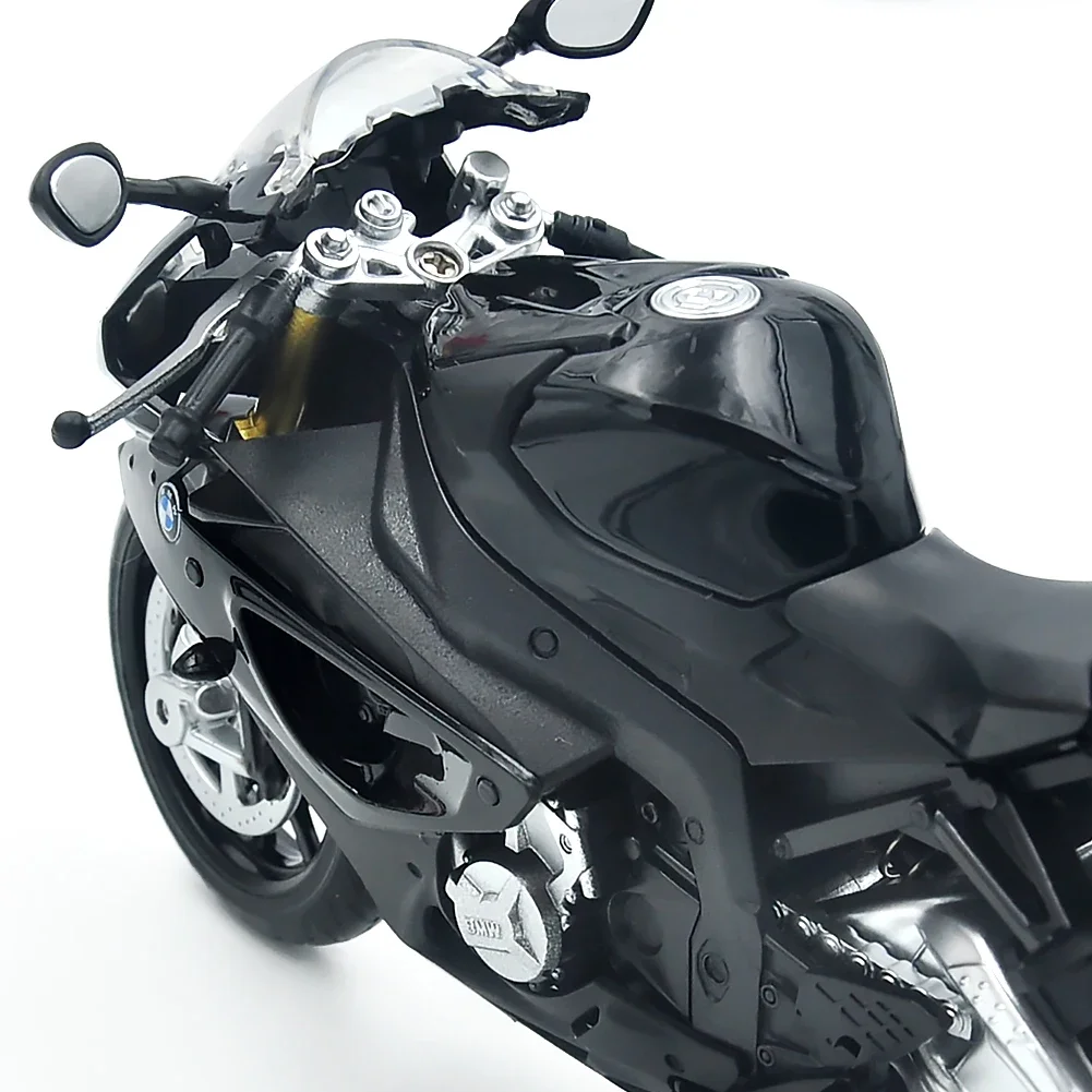1/12 For BMW-S1000RR Racing Motorcycles Simulation Alloy Motorcycle Car Model With Helmet Sound and Light Collection Kids Toys