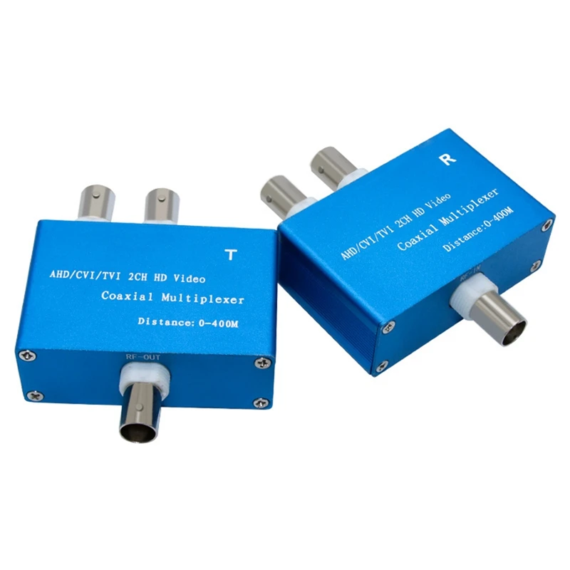 1080P AHD/CVI/TVI / 2CH HD Video Coaxial Multiplexer (2 Channel Video In One Coaxial Cable Transmission)