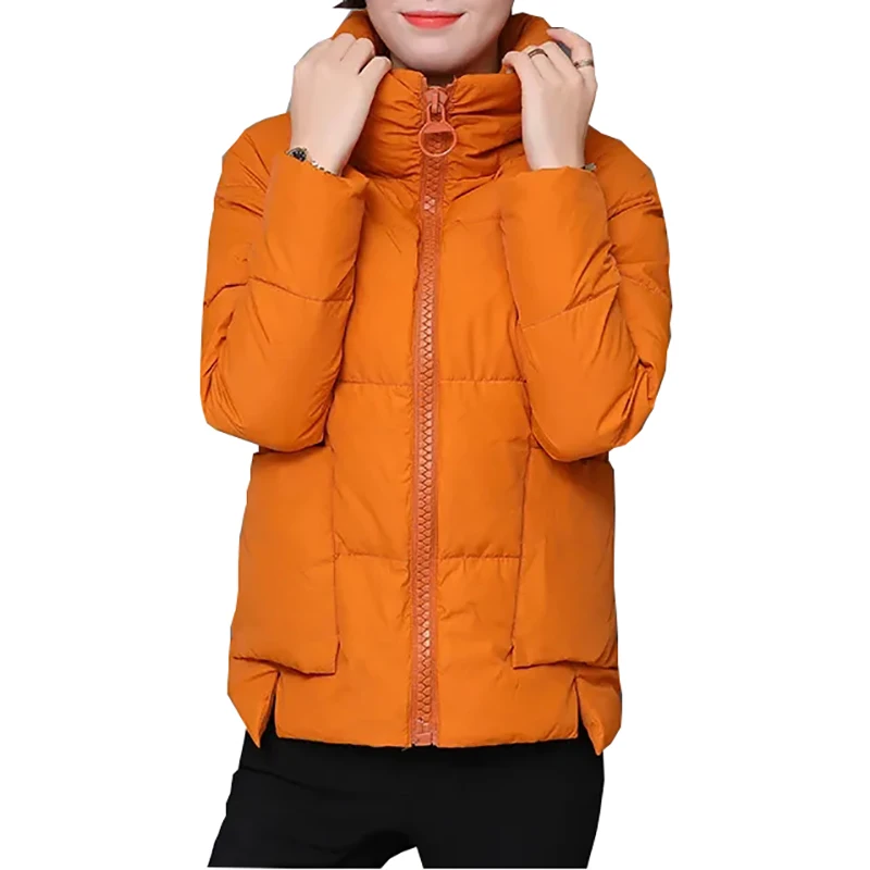 

2022 new Winter Jackets Short thickened student Harajuku style bread Women's Down Cotton Coat Stand-up Collar Warm Coats Outwear