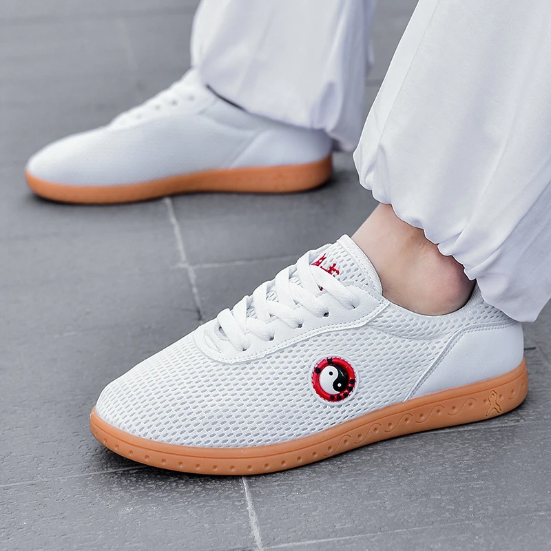 

Lingwu Tai Chi Shoes Летняя дышащая мужская и женская тренировочная обувь Tbottomon Bottom из натуральной кожи Кроссовки для кунг-фу Обувь для боевых искусств
