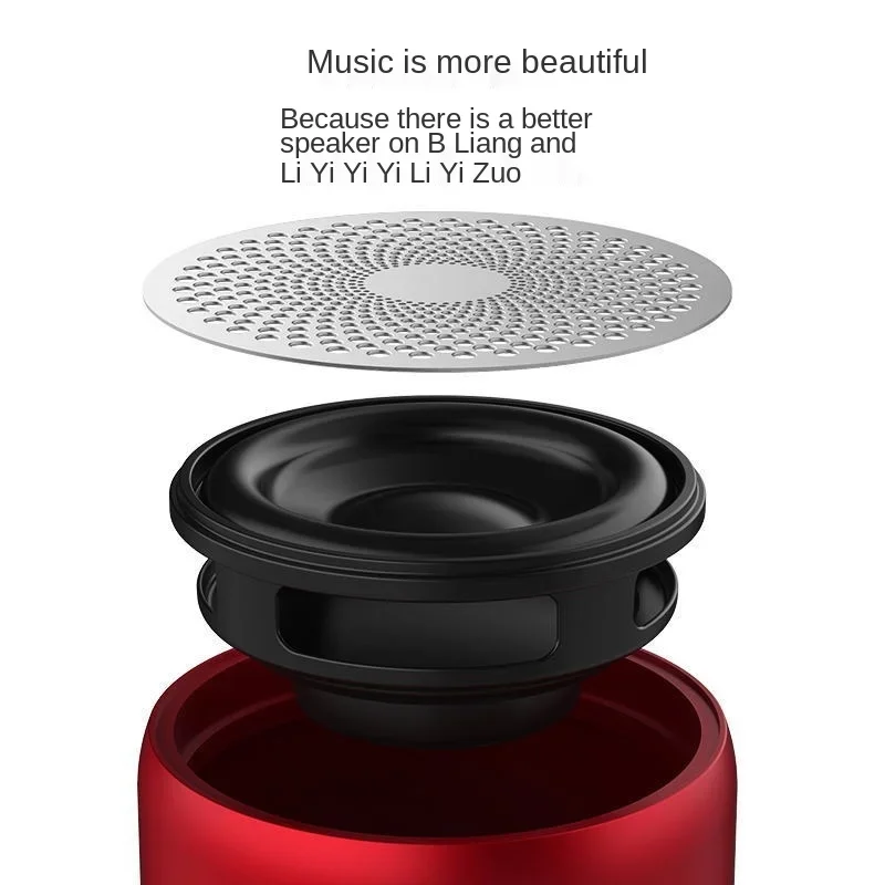 

Mini Wireless Speaker Bluetooth Column Metal Bass Box IP67 Waterproof Loudspeaker Portable Speakers with Travel Case A106Pro