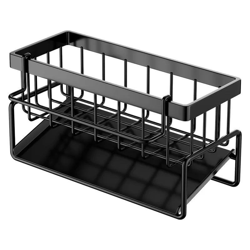 Kitchen Sink Drain Rack Organizer Stainless Steel Self-draining Sink Shelf Soap Sponge Holder Dishcloth Towel Rack filter basket