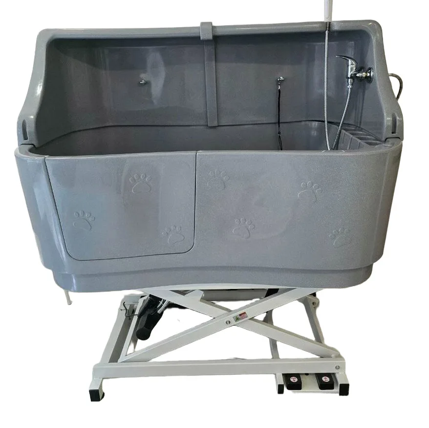 

Height Adjustable Washing Station Bath Tub Plastic Electric Lifting Dog Grooming Bathtub