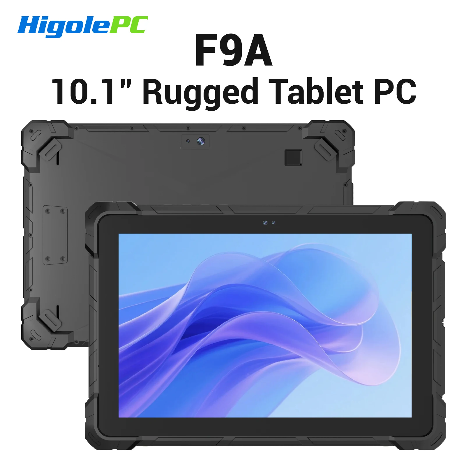 Tablet PC Tangguh Higole F9A 10.1 inci Tanpa Kipas Intel N100 Windows 11 WiFi5 8/16 128/256G 8000mAh RS232 Scanner Industri IP67