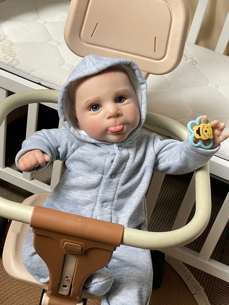 

Cokela 20inch/50cm Real baby doll Real Soft Touch Baby Realistic Silicone Reborn Baby Doll With Hand-Drawing Hair