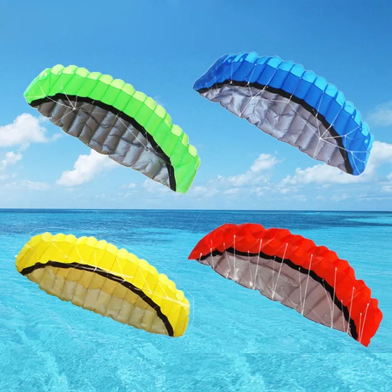 Hoge Kwaliteit 2.5M Dual Line Parafoil Parachute Sport Strand Vlieger Gemakkelijk Om Buiten Fun Sport Nylon Vliegers Speelgoed