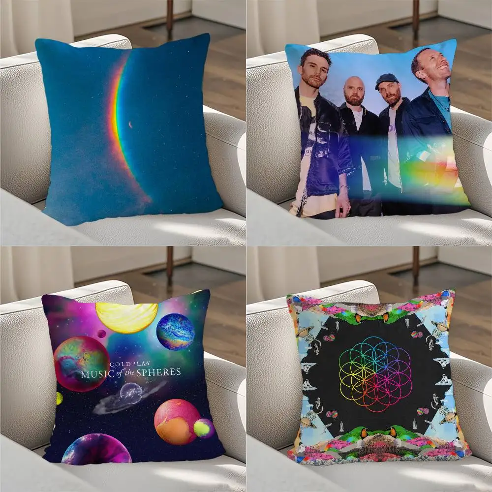 

C-ColdplayS Moon Music Pillow Case Double-sided For Car Pillows 45x45 Cushions Cover Home and Decoration Sofa Pillow case