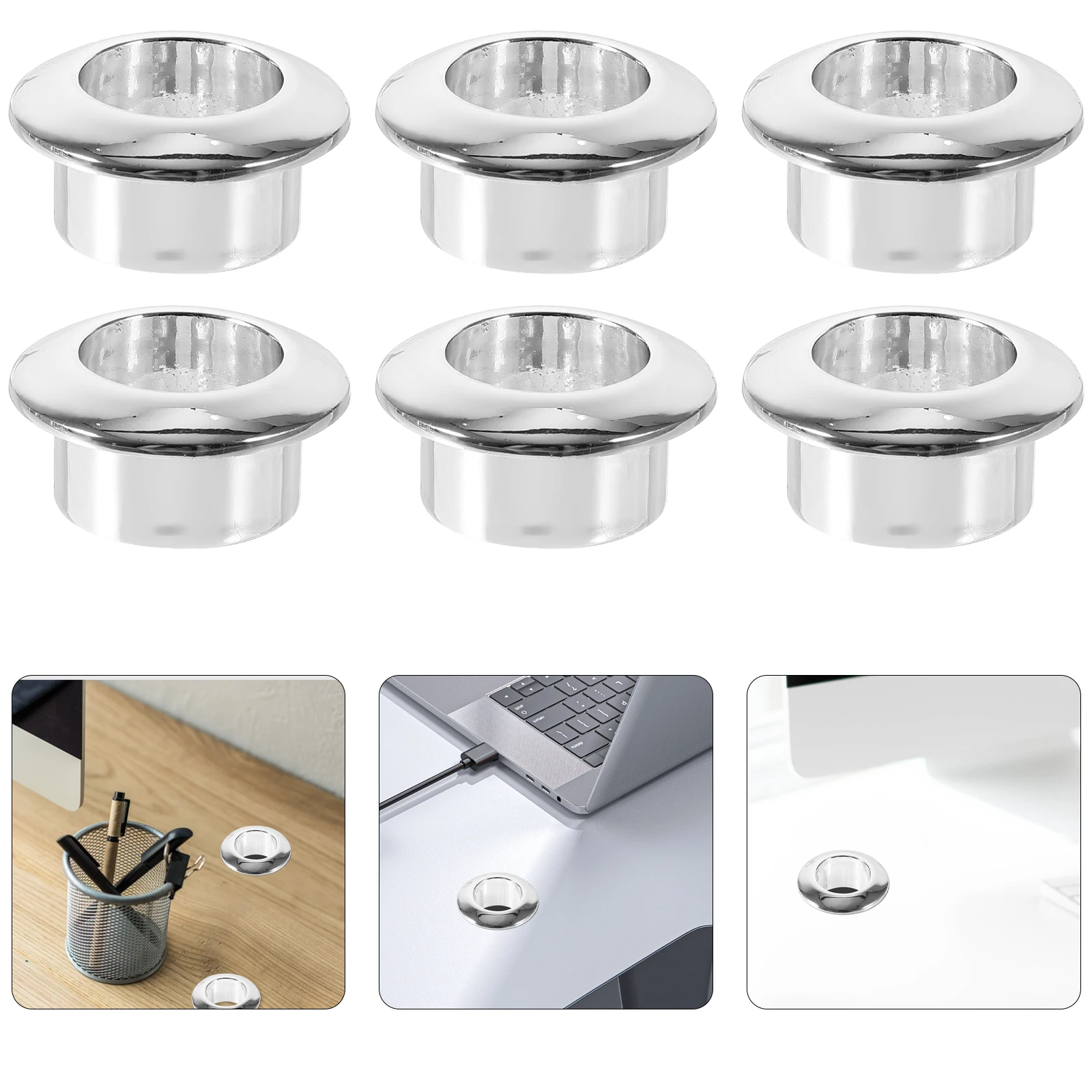 

10pcs Cable Grommets Wire Organizer Desk Grommet For Office Cabinet Cable Hole Cover Computer Table Wire Hole Covers Hardware