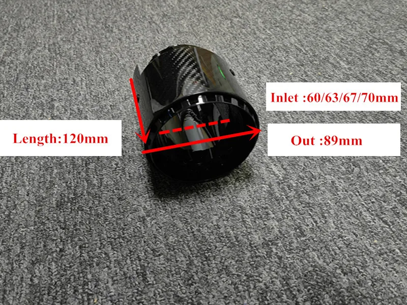 

1 Piece Glossy Black Carbon Fiber Exhaust Pipe For M2 M2C M3 M4 M135i M235i M140i M240i M335i M340i M435i Muffler Tip