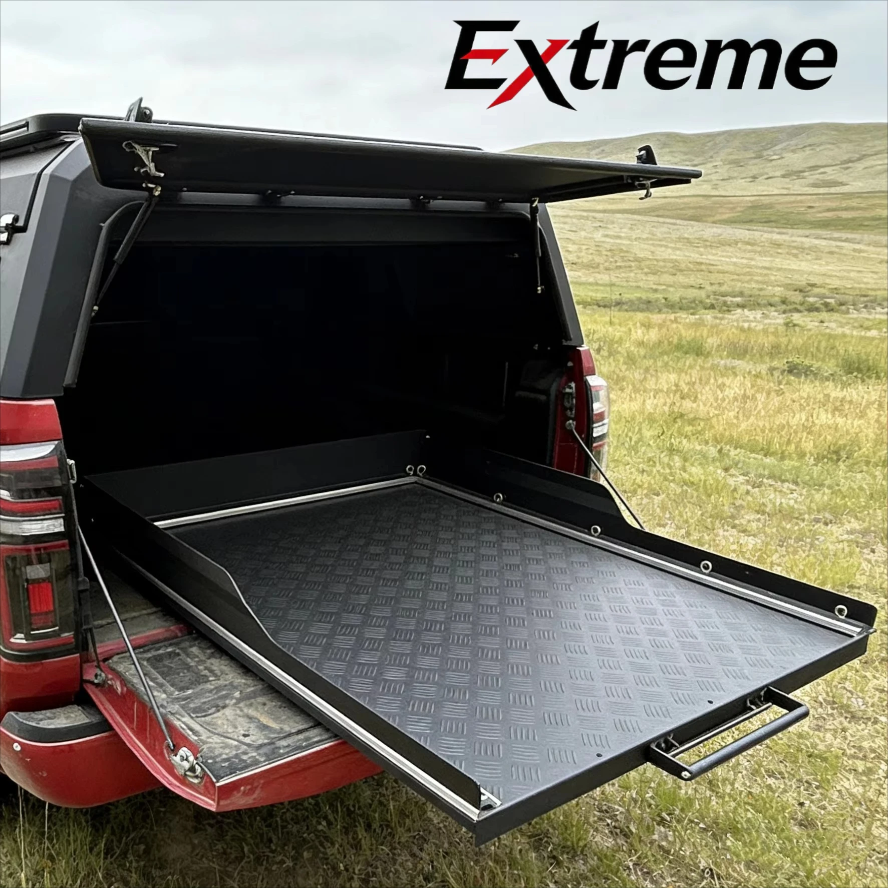 Outdoor Aluminum Slide-Out Push-Pull Slide Truck Trays for Pickup Truck Ford F150 RAM Hilux Ranger Dmax Tacoma Chevrolet
