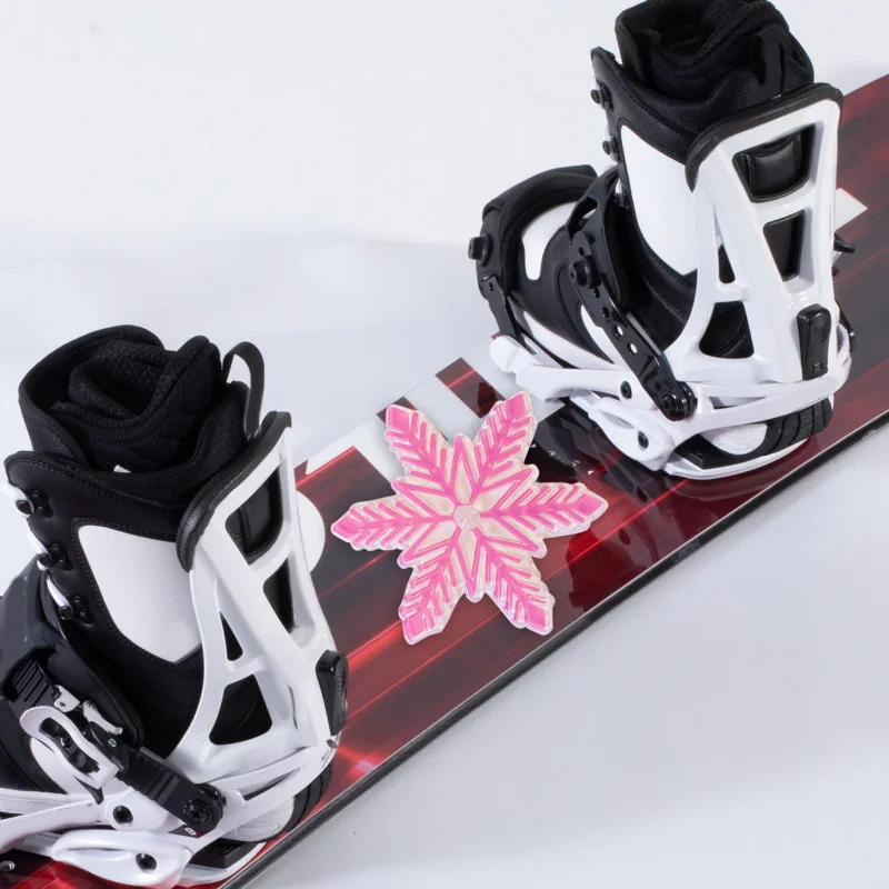 3D Snowflake Ski Pad Accessories Non Slip Pvc Material Transparent Durable Exquisite Lightweight Men's and Women's Outdoor Sport