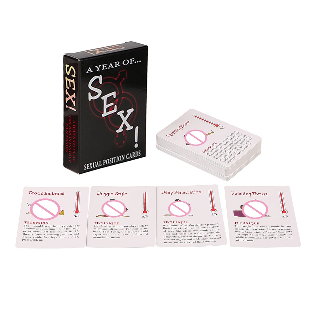 Erotic Games Sexual Positions Poker Play Paper Cards Sex Toys More Than 50 Kinds of Sex Position Explore Your Wildest Fantasies