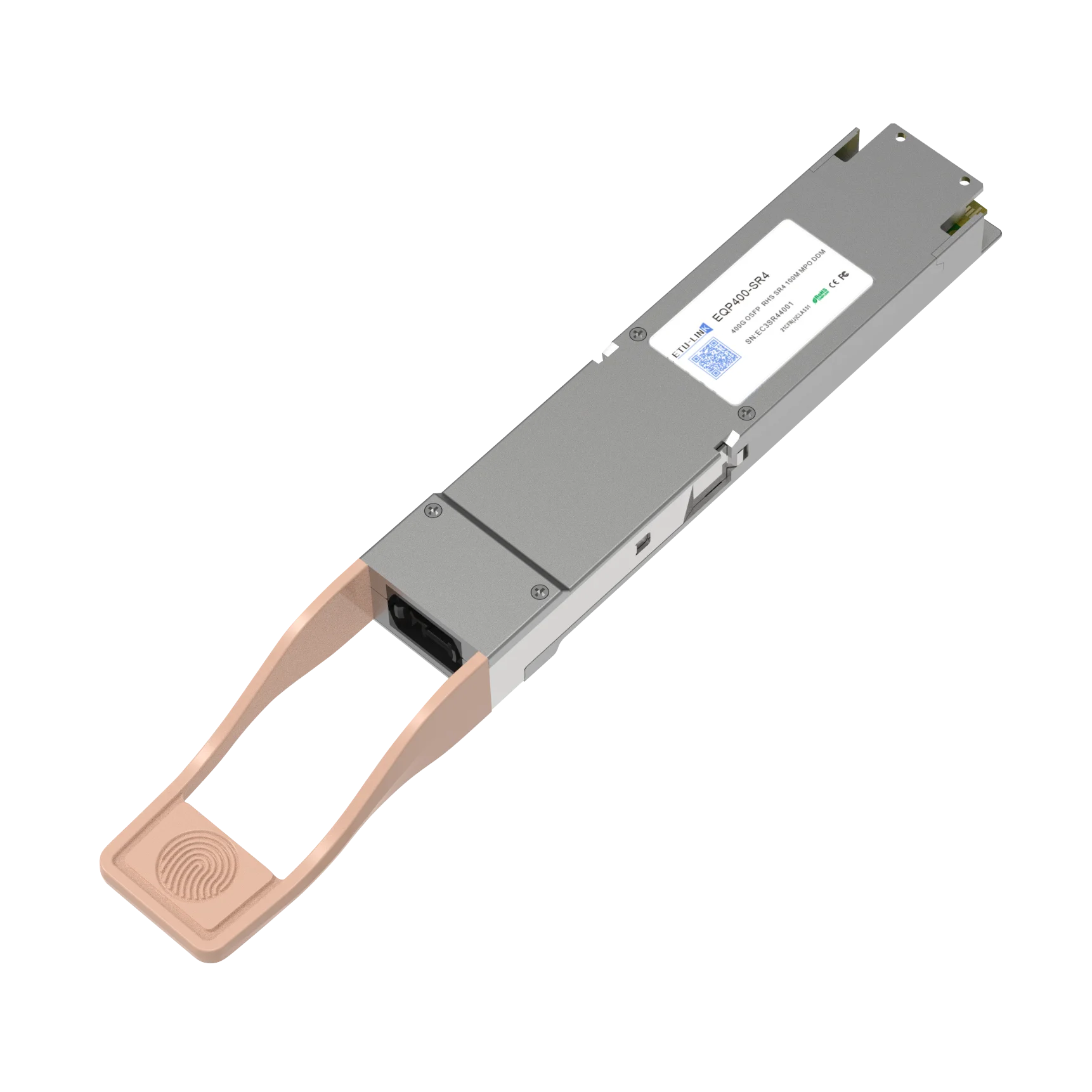 ETU 400G OSFP SR4 100m MPO Connector Optical Transceiver OSFP MSA Module Compatible with Network Switch