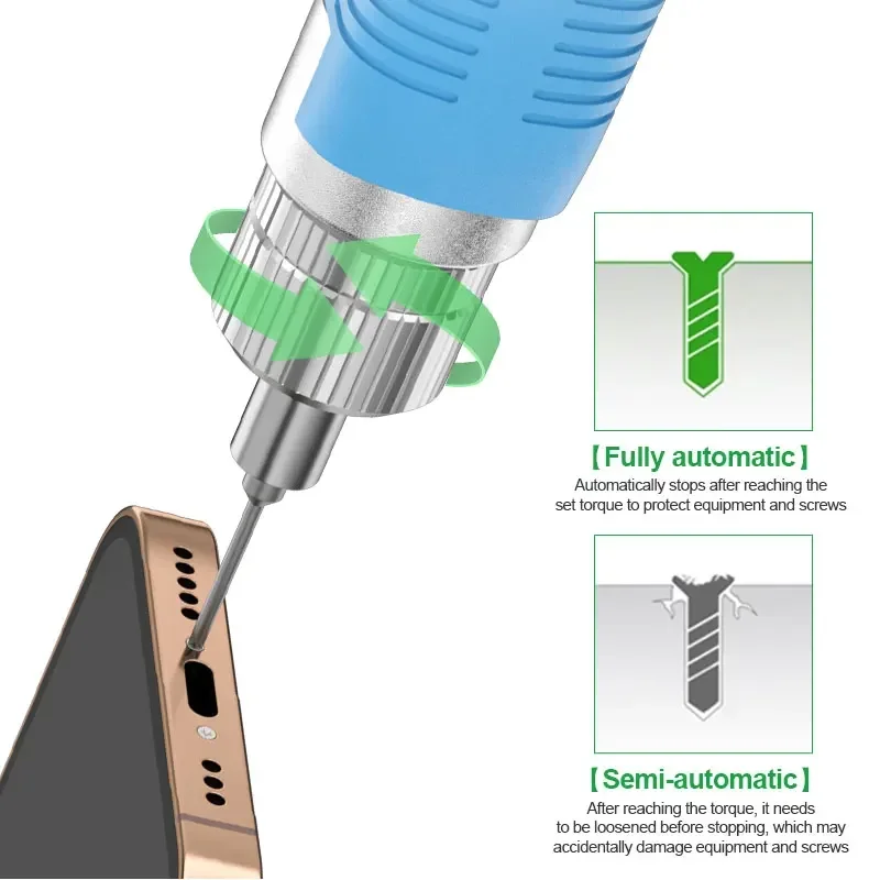 RELIFE E2 Electric Screwdriver Multi-Speed Adjustable Forward and Reverse Rotation Screwdriver for Phone Glasses PC Watch Repair
