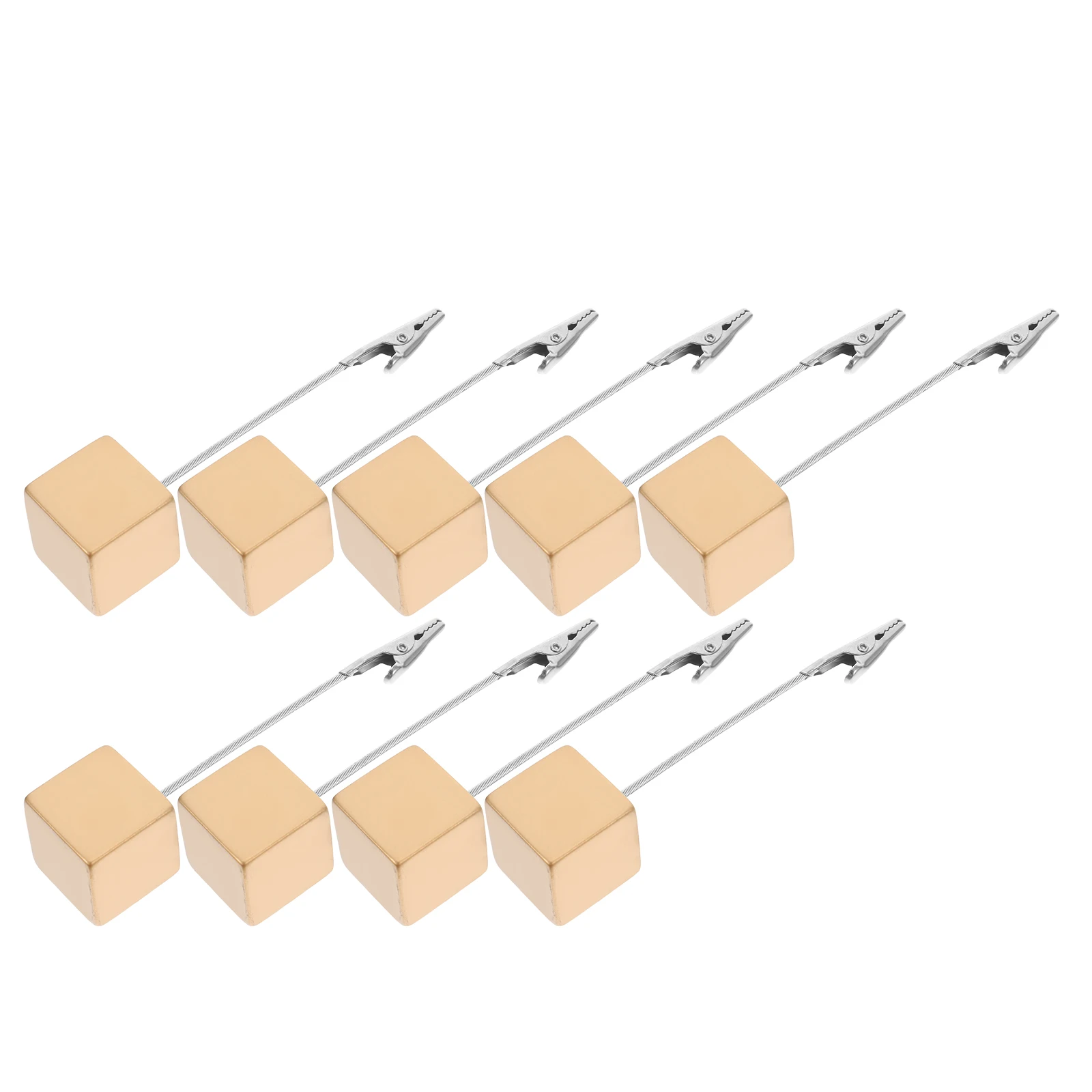 

10Pcs Cube Photo Clips Holder Sturdy Resin Base Note Display Stand Elegance Decor Office Home Place Card Holder