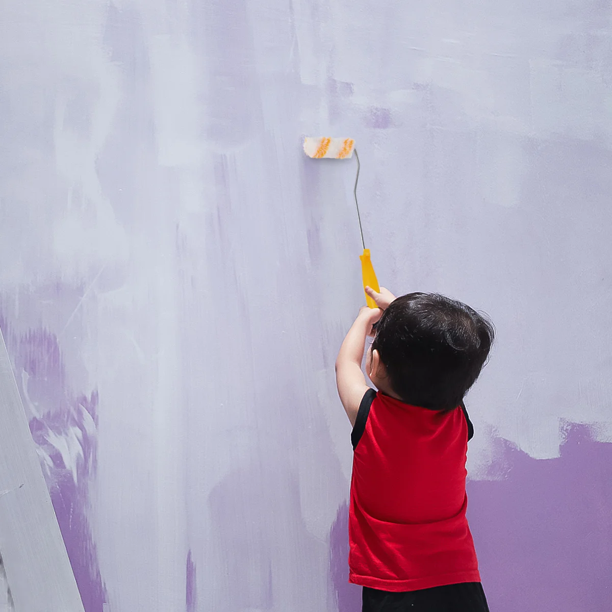 

1Set Mini Paint Roller Premium Material Durable Easy Use Quick Painting Doors Windows Trim Wall Paint Roller Brush Kit