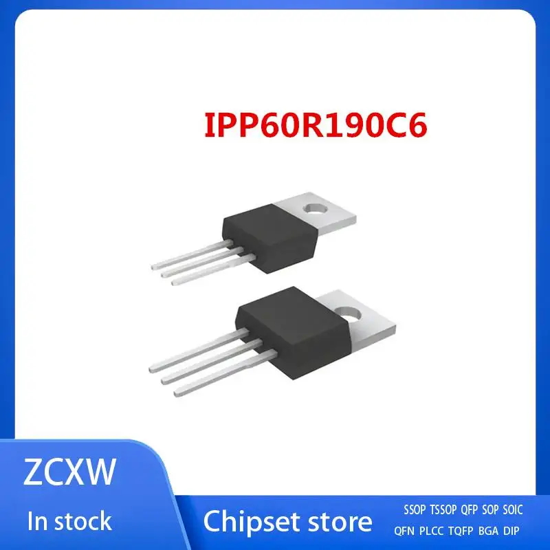 10PCS/LOT  IPP60R190C6 IPA60R190C6 IPB60R190C6 IPI60R190C6 6R190C6 TO-220 20.2A 600V