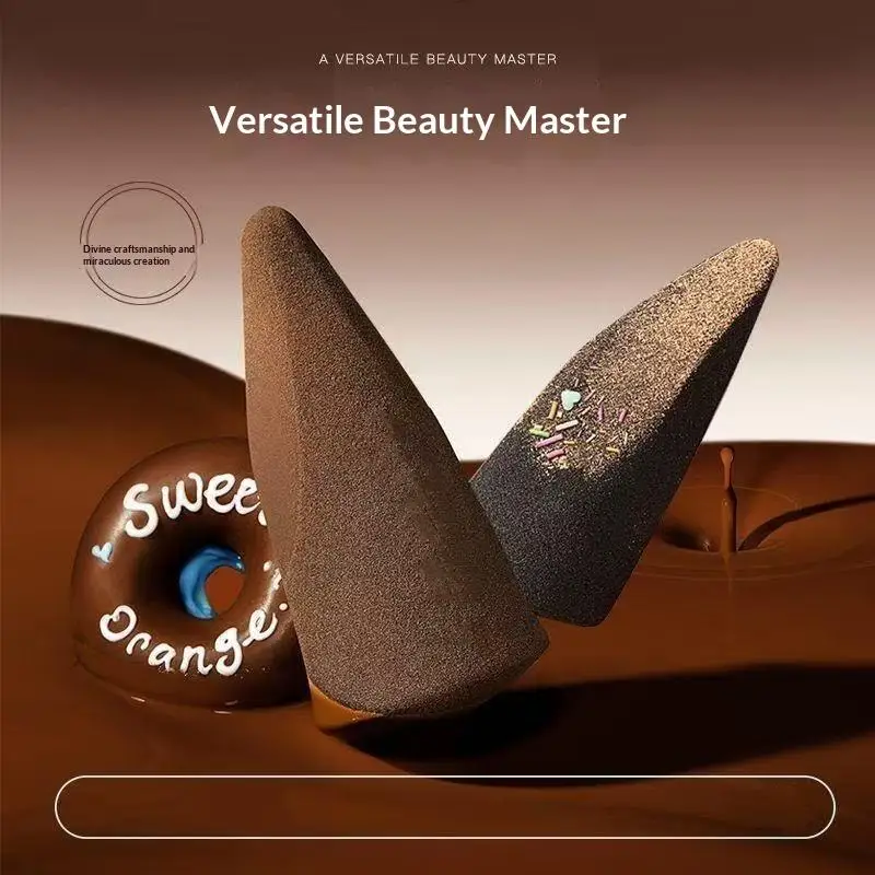 Cone Shaped Makeup Sponge Powder Puff 1/2PCS Soft Wet Dry Use for Gift Daily Travel Makeup Foundation
