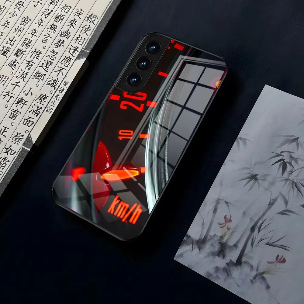 Luxury Car Dashboard For OPPO A 55 54 One Plus 8T 92s A93s A94 95 8 9 7 Pro FindX3 X5PRO RENO4 RENO7 Reno4se 5F 6Z Glass Cover