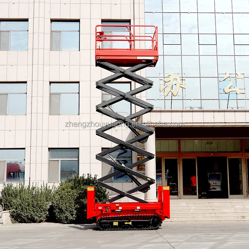 Electric Drive Scissor Lift Platform Fully Automatic Mobile 6m 8m 10m Height For Noise Sensitive Indoor Work Customized