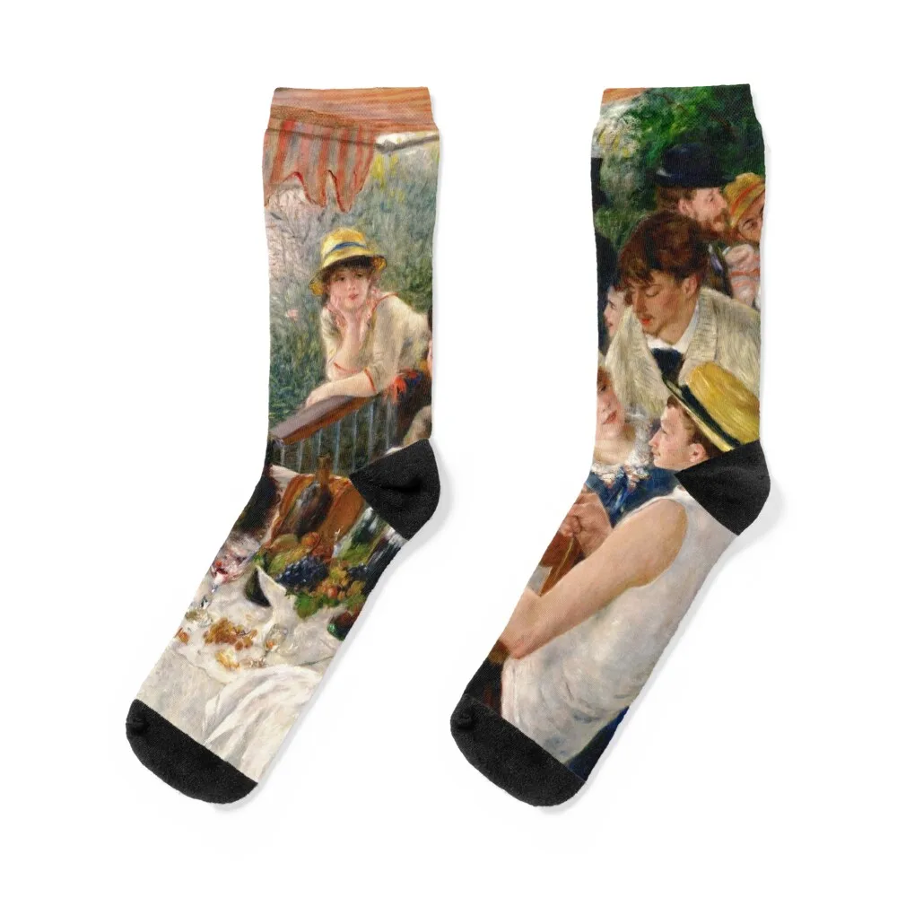 

Auguste Renoir - Luncheon of the Boating Party Носки Новинки Носки с подогревом Сумасшедшие носки для спорта и отдыха Мужские женские