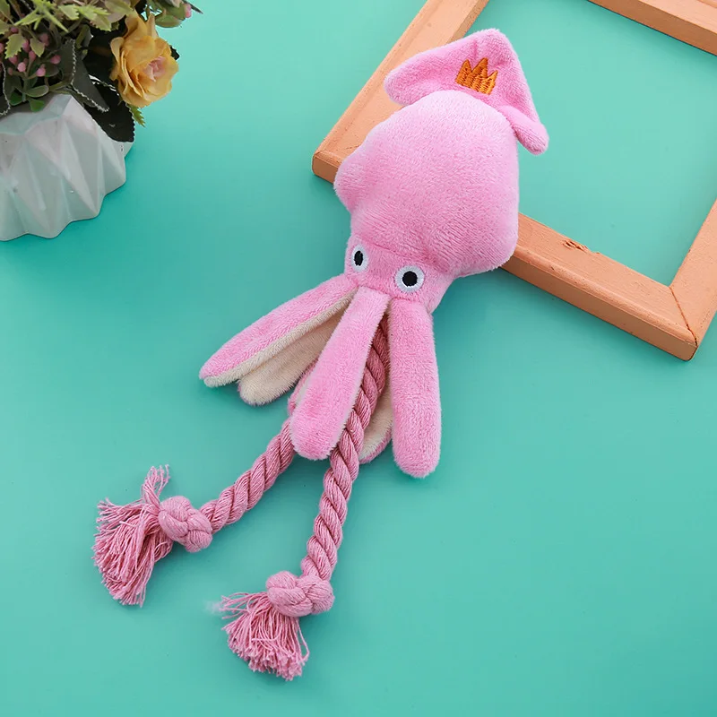 Pet Octopus Plush Rope Toy Is Bite-resistant Fun and Interactive Suitable for Indoor and Outdoor Use