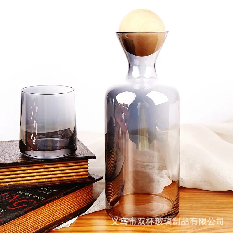 Nordic Style Glass Cold Brew Kettle Large Capacity Juice Pot With Lid And Tray Simple Household Drinking Cup For Flower Tea