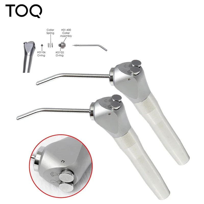 Dental 1 zestaw Dental Air pistolet do rozpylania wody Triple 3 Way strzykawka rękojeści rury dla laboratorium dentystyczne srebrzyste dostępne