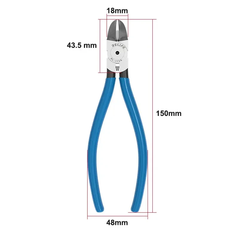 RELIFE RL-112A Diagonal Pliers 45ยฐ Multifunctional Special Alloy Steel Camera Frame Disassembly Cutting Pliers Wire CuttingTool