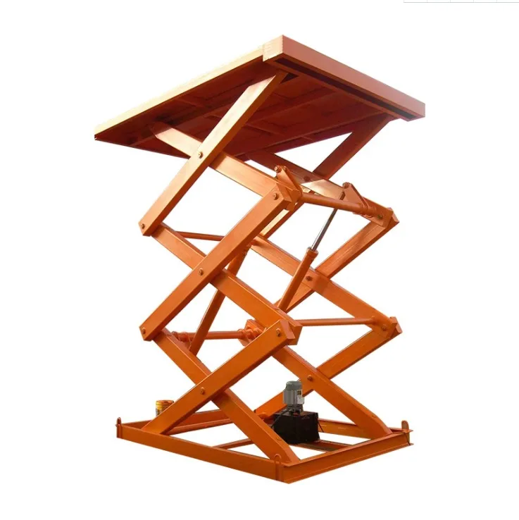 Heavy lift workbench, fixed unloading platform, boarding bridge scissor lift platform 2 meters 3-4 meters 5-6 meters
