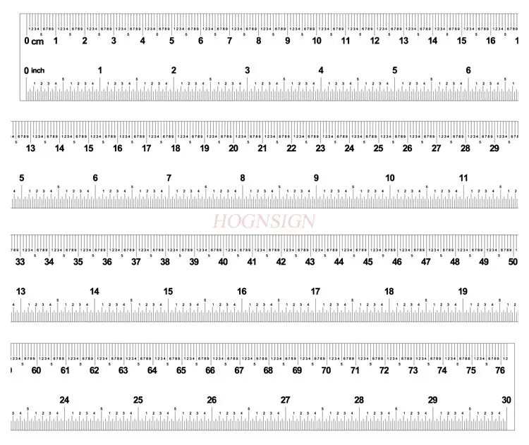 1pcs Film ruler, flexible ruler, transparent ruler with high-precision markings on both sides