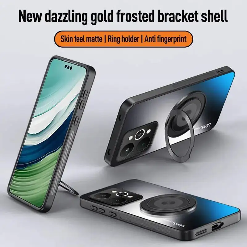 ل Realme 15 Pro حافظة بسيطة الدورية حامل نمط الأعمال الفاخرة ماتي الجلد ودية المضادة للسقوط غطاء ل Realme15