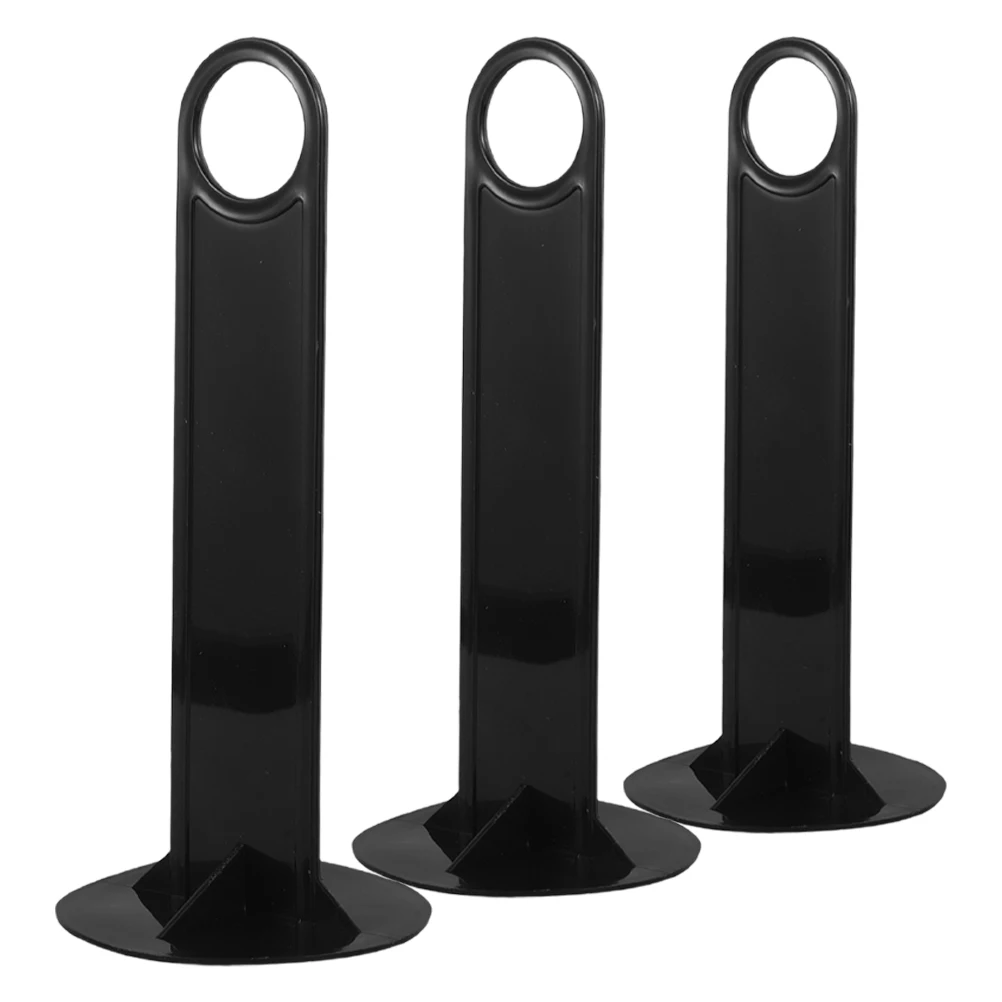 

3 Pcs Logo Dish Rack Handheld Disc Cones Stands Racks Football Training Holders