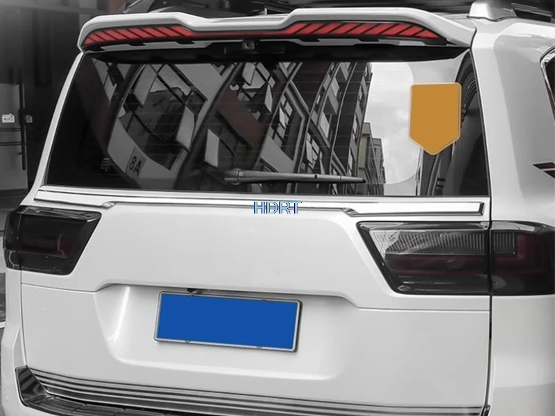 Roof Fixed Wind Sport Tail Wing Trunk Rear Lip Spoiler Cover For Toyota Land Cruiser 300 LC300 2023 + Car Styling Accessories