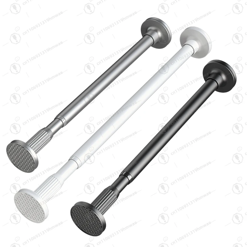 

Extended shower rod without punching, balcony curtain hanging rod, bedroom telescopic curtain rod